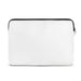 Full Colour Laptop Sleeve - Large - A large white laptop sleeve with a black zip, featuring a plain design and no visible logos.