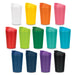 Corsica Coffee Cup - A collection of Corsica Coffee Cups in various colours: white, yellow, orange, pink, green, blue, purple, and black.