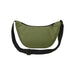 Byron Recycled Waist Bag 1.5L - An olive green waist bag with a black adjustable strap and a zippered compartment. It features a logo.