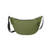 Byron Recycled Waist Bag 1.5L - A green recycled waist bag with a zip closure and an adjustable strap, featuring a logo.
