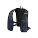 Varyon GRS Recycled Running Vest Hydration Pack 5L - A navy and black hydration pack with mesh panels and adjustable straps, featuring pockets for storage.