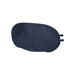 Traveler Eye Mask - A navy eye mask with adjustable straps, featuring a smooth fabric design and a logo on one side.