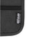 Ross GRS Recycled Smart Travel Pouch - A grey travel pouch made from recycled polyester with a zip closure and a label indicating its material.