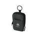 Byron Clip & Go GRS Recycled Small Pouch 0.2L - A small black pouch with a zipper and a keyring, featuring a logo and made from recycled materials.
