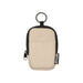 Byron Clip & Go GRS Recycled Small Pouch 0.2L - A small pouch made from recycled materials, featuring a beige body, black accents, and a keyring attachment.