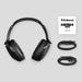 Skullcandy Hesh 360 Headphones - Black Skullcandy Hesh 360 headphones with a USB charging cable and audio cable, along with a user guide.