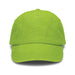 Vintage Washed Cap - A green vintage washed cap with a curved brim and a logo on the front.