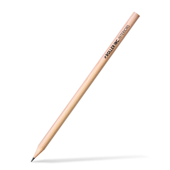 Staedtler Graphite Pencil 175mm Round Barrel - A wooden graphite pencil with a round barrel and a hexagonal tip, featuring a logo on the side.