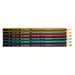 Staedtler Colouring Pencil Set of 6 - A set of six Staedtler colouring pencils in blue, red, yellow, green, black, and brown, featuring a logo.