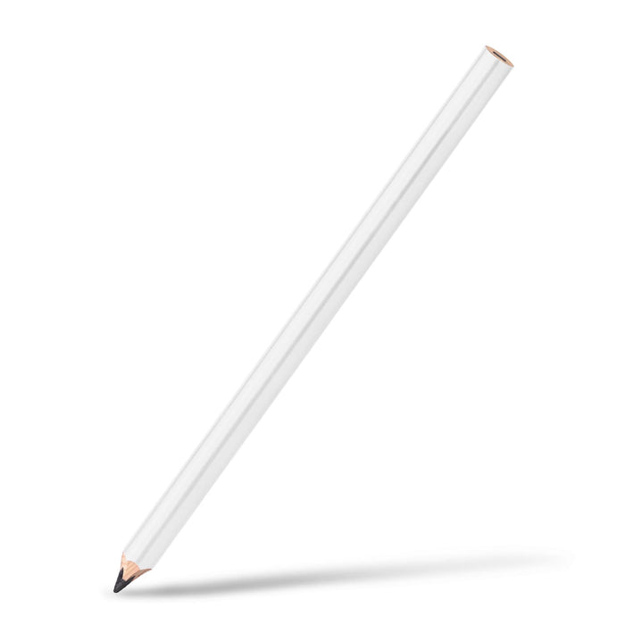 Staedtler Carpenters Pencil - A white carpenters pencil with a sharpened graphite tip, featuring a simple design and a subtle logo.