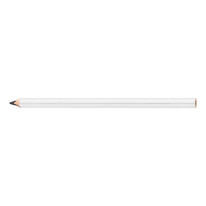 Staedtler Carpenters Pencil - A carpenter's pencil in white with a sharpened graphite tip, featuring a simple design and a branding logo.