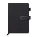 Pierre Cardin Fontaine Weekly Diary - 2027 - A black weekly diary with a clasp and a logo, featuring a simple and elegant design.