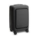 Kadi Carry-On Suitcase - Business - A black carry-on suitcase with a sleek design and wheels, featuring a logo on the side.