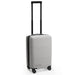 Kadi Carry-On Suitcase - Leisure - A grey carry-on suitcase with four wheels and a retractable handle, featuring branding on the side.