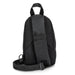 Callum Crossbody Bag - A black crossbody bag featuring a textured mesh back and an adjustable strap. It has a logo on the surface.
