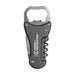 Multi-Tool Bottle Opener - A drink bottle opener tool in black with a silver metal opener and corkscrew, featuring a logo.