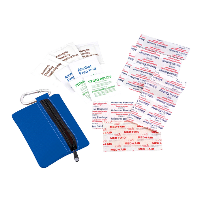 Zippered 20-Piece First Aid Pouch - Custom Promotional Product