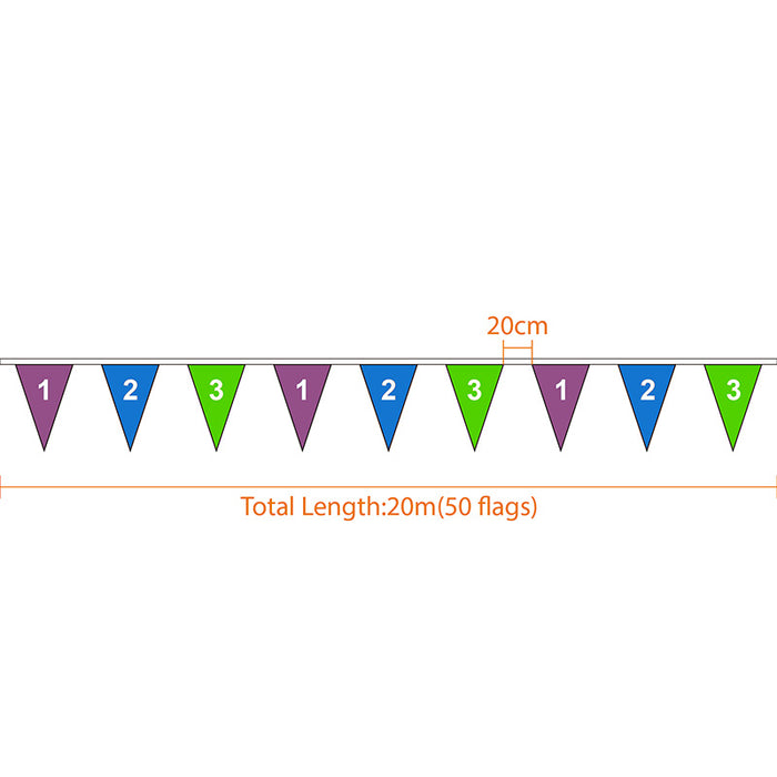 Custom Paper Pennant String Flags - Custom Promotional Product