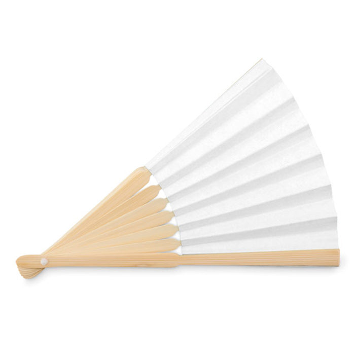 Bamboo Fabric Hand Fans - Custom Promotional Product