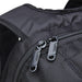 Fortress Laptop Backpack - A black laptop backpack featuring durable zippers and padded straps for comfort. It includes a logo on the material.