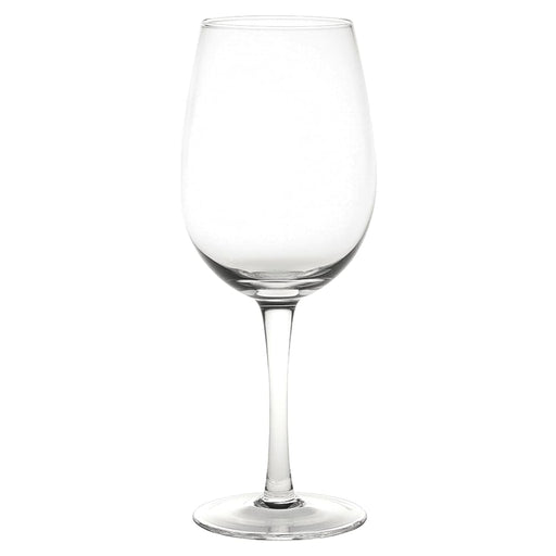 Single Wine Glass 430ml - A clear glass wine glass with a tall stem and bowl, designed to hold 430ml of liquid.