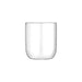 Amelie Glass Carafe & Cup Set 850ml - A drink bottle and cup set featuring clear glass, designed elegantly with a modern shape. Includes a logo.