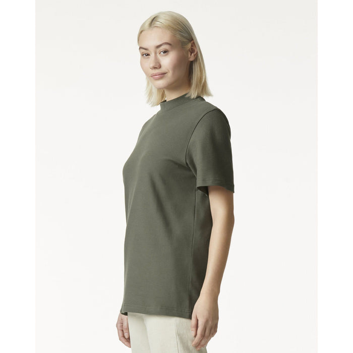 American Apparel - Pique Unisex Mockneck T-Shirt - Custom Promotional Product