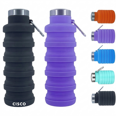 500ml Silicone Collapsible Water Bottle