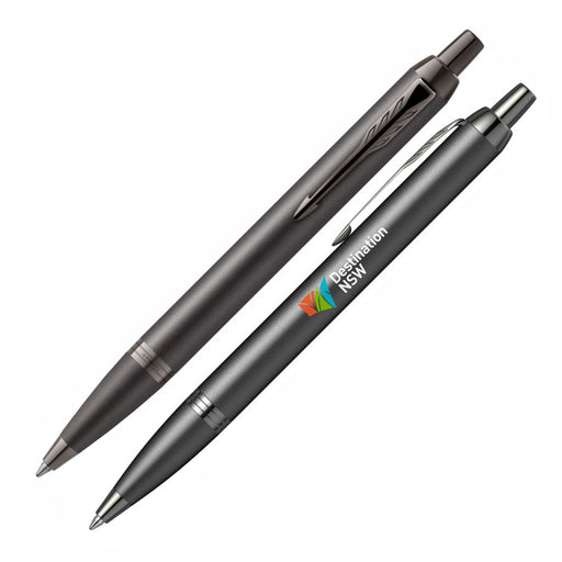 Metal Pen Ballpoint Parker Im - Professionals Monochrome Titanium - Custom Promotional Product