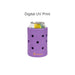 EVA Holes Stubby Holder - A drink bottle holder in purple with multiple holes, designed for standard cans, featuring a logo at the base.