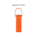 EVA Holes Wine Bottle Bag - An orange EVA wine bottle bag with holes and a handle, featuring a logo.