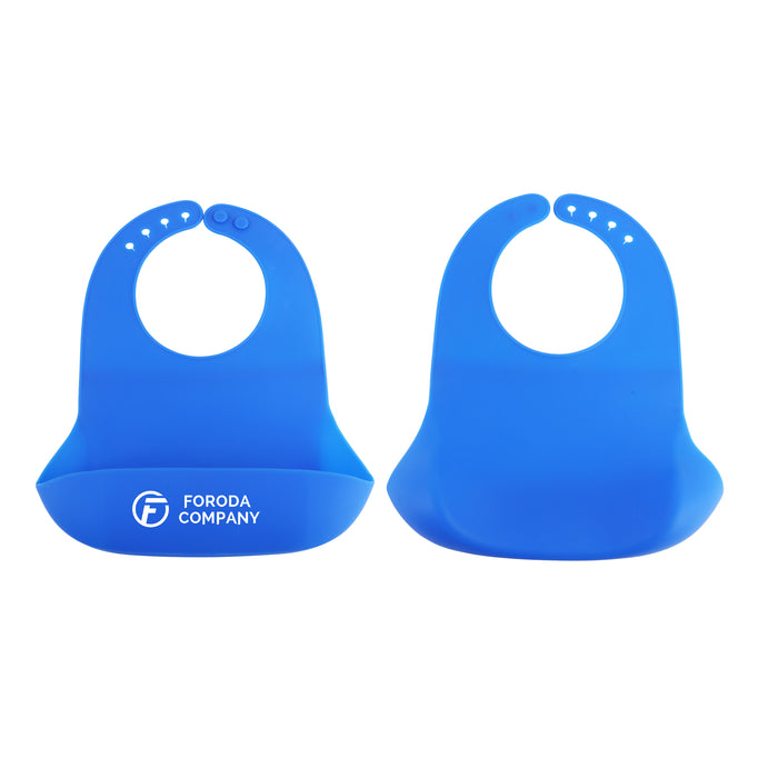 Silicone Bib with Snap Closure - Custom Promotional Product