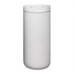 The Siena 450ml Vacuum Tumbler - A drink bottle in white, featuring a sleek design with a lid and a logo.