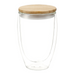 Easton Glass Cup w/ Bamboo Lid 355ml - Custom Promotional Product