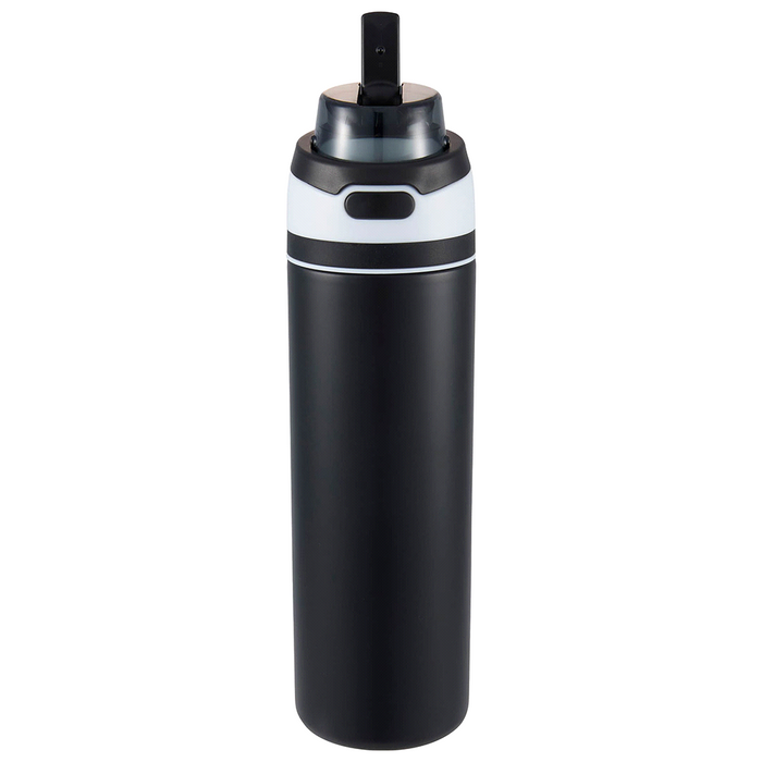 Elvin 900ml Recycled Stainless Flip Straw Bottle - Custom Promotional Product