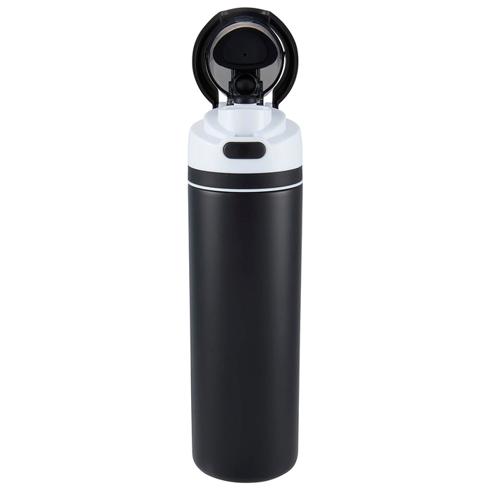 Elvin 900ml Recycled Stainless Flip Straw Bottle - Custom Promotional Product