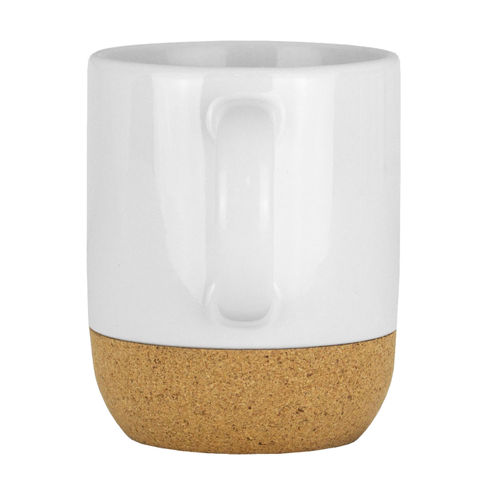 Billie 300ml Sublimation Ceramic Mug w/ Cork Details - Custom Promotional Product