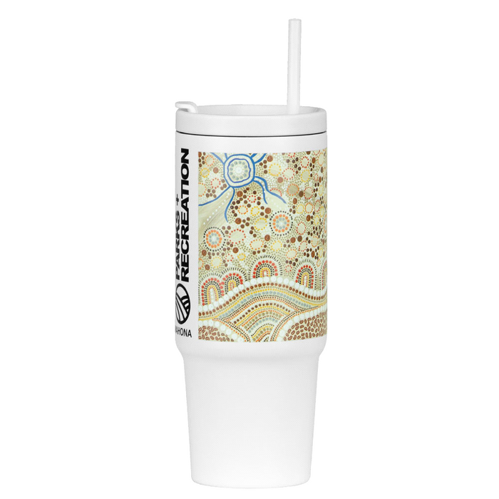 The Tilly Tumbler - Recycled w/ Handle 900ml - Custom Promotional Product