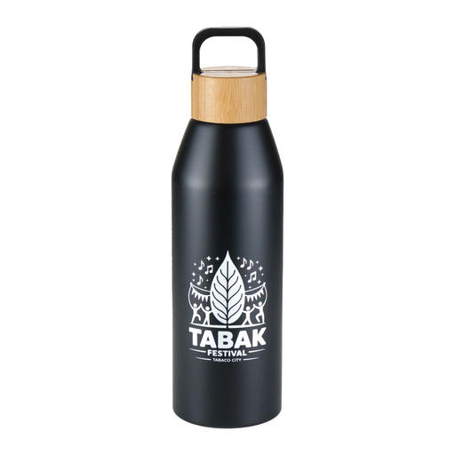 Aspen Recycled Bottle with Bamboo Lid - 1L - Custom Promotional Product