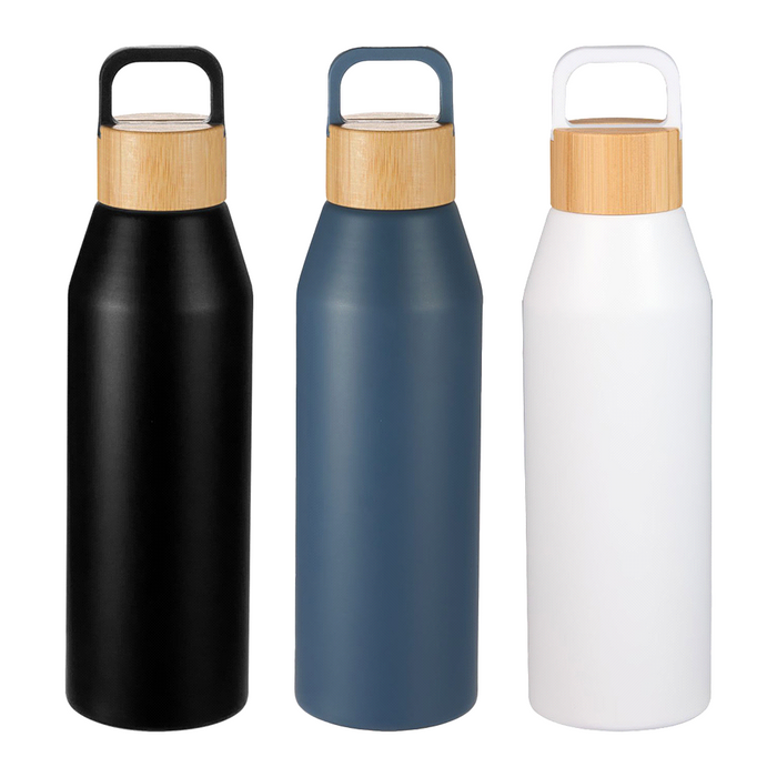 Aspen Recycled Bottle with Bamboo Lid - 1L - Custom Promotional Product