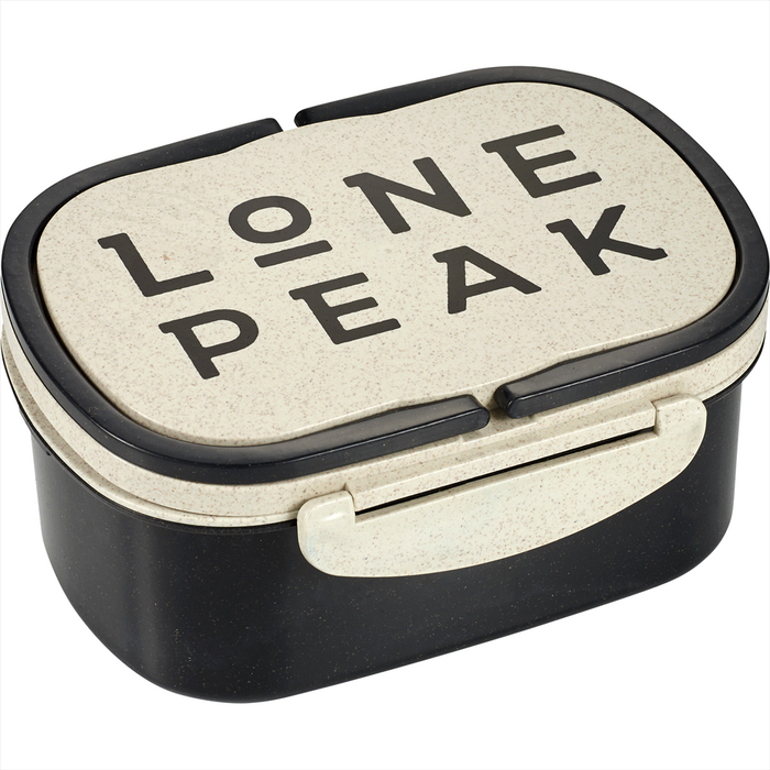 Plastic & Wheat Straw Lunch Box - Custom Promotional Product