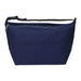 Caribou Drift Recycled 9 Can Lunch Cooler - A navy blue cooler bag with a shoulder strap and a front pocket, featuring a logo.