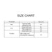 Plush Doll Racing Suit Set (15–17cm Doll) - A size chart displaying measurements for a cap, polo, and trousers, in black text on a white background.