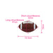 Mini Promotional American Football - A mini promotional American football in brown with white stripes, featuring measurements for length and circumference.