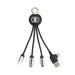 Round Shaped Light Up Multi Charging Cable - Custom Promotional Product