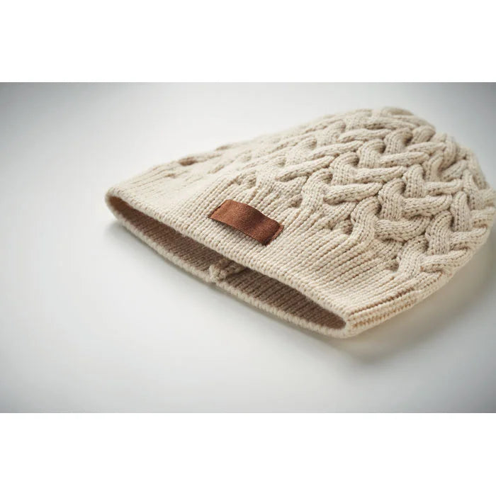 Cable Knit Rpet Beanie - Custom Promotional Product