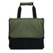 Chill Out 2.0 36 Can Cooler - 20L - A green and black cooler bag with a flap and a handle, featuring a logo on the front.