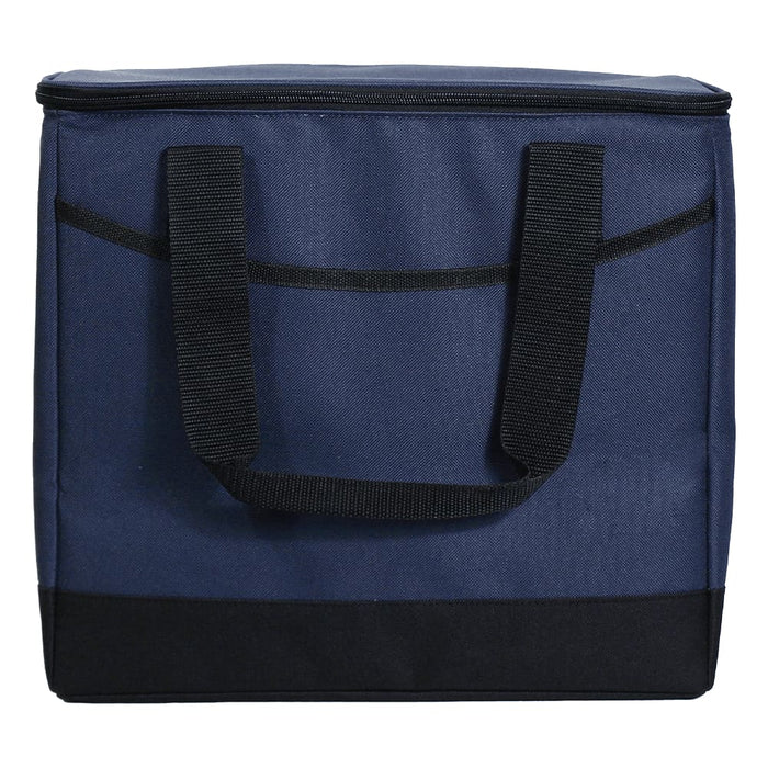 Chill Out 2.0 36 Can Cooler - 20L - A dark blue cooler bag with black accents and carrying handles, designed to hold 36 cans.