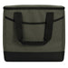 Chill Out 2.0 36 Can Cooler - 20L - A 36-can cooler in a dark green and black design, featuring sturdy handles and a zip closure.