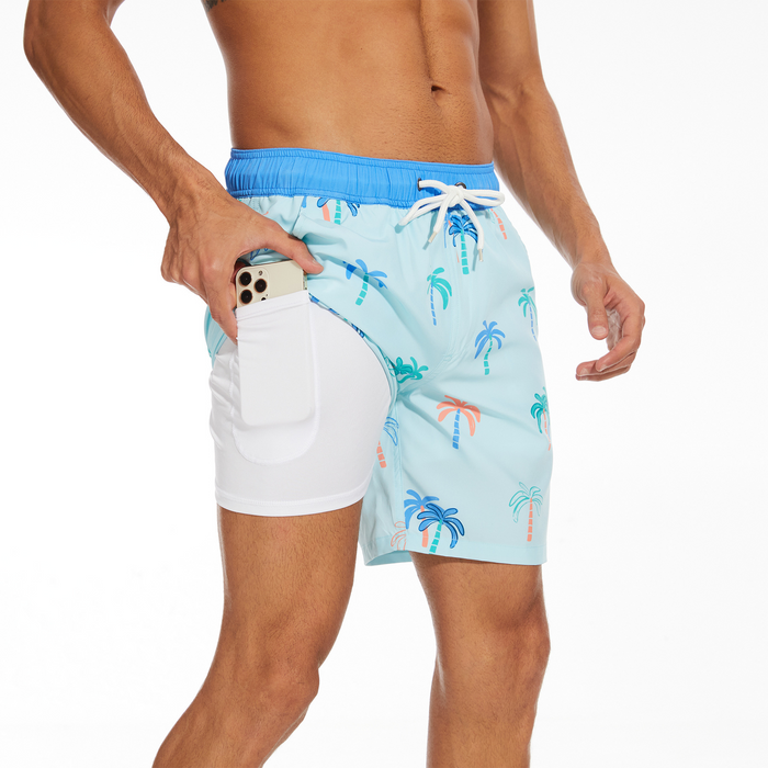 Men's Polyester Spandex Sublimated Swim Shorts - Custom Promotional Product